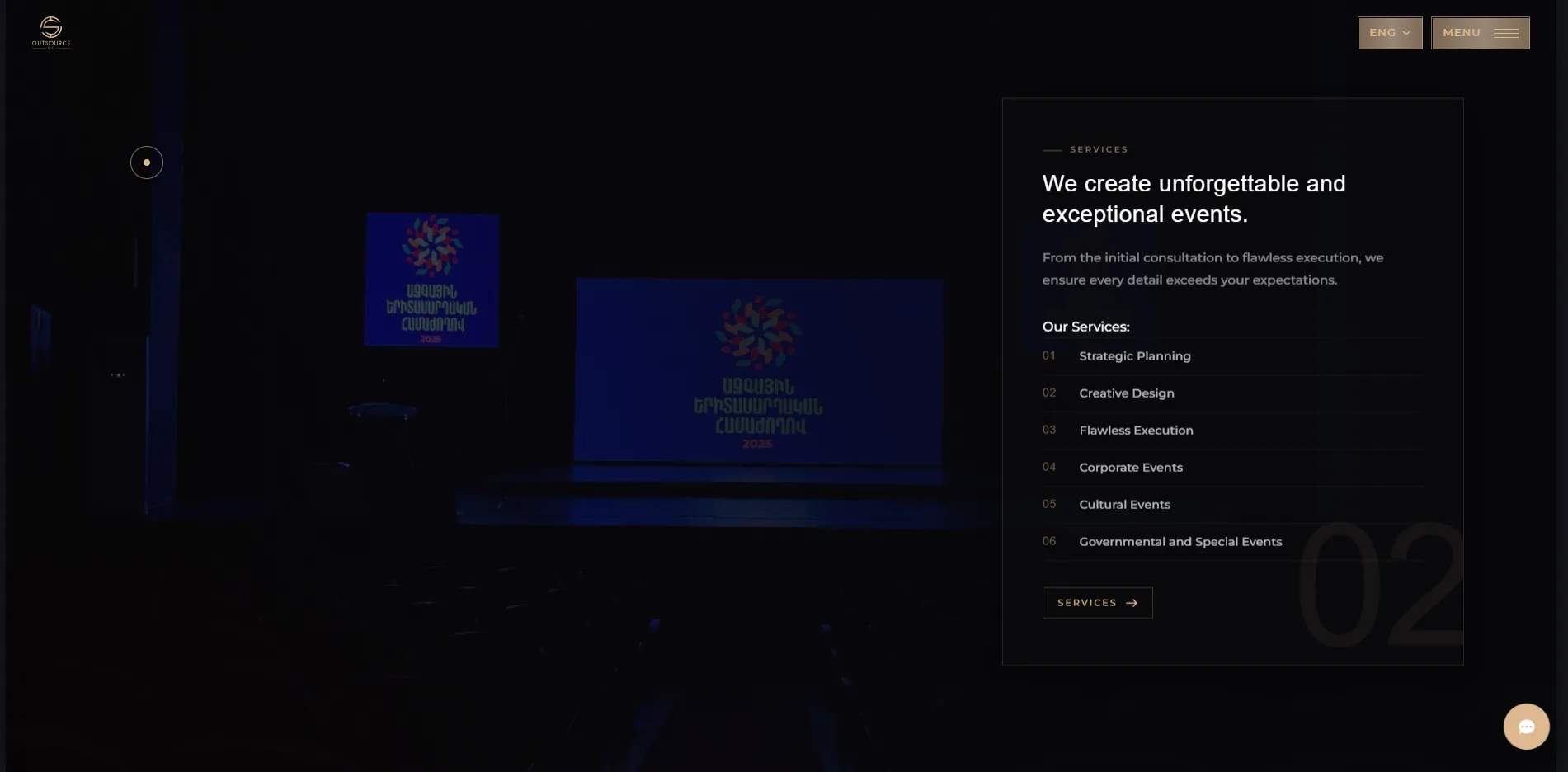 Outsource LLC – Event Management & Corporate Services Website