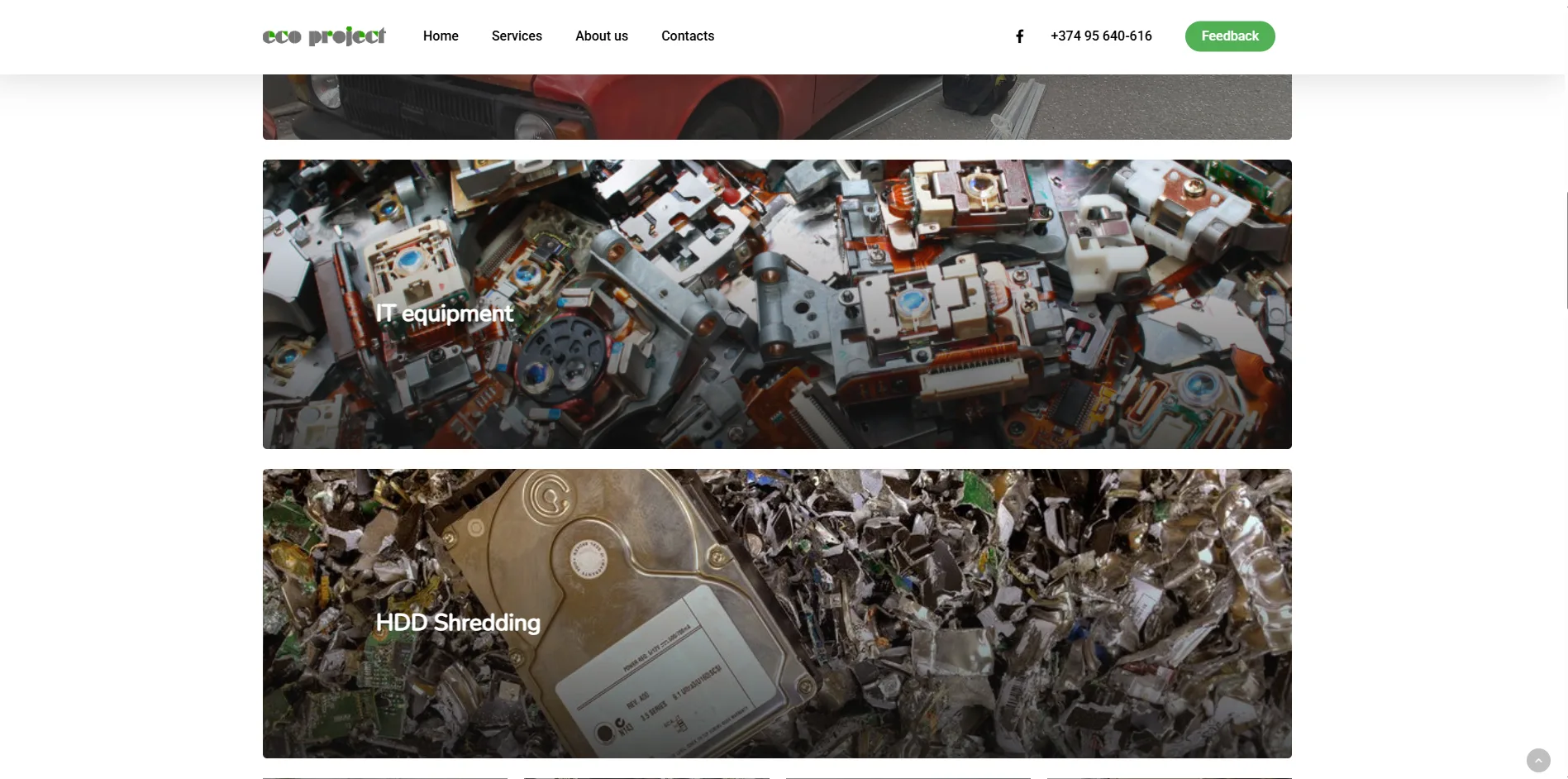 EcoProject.am – Sustainability & Recycling Management Website